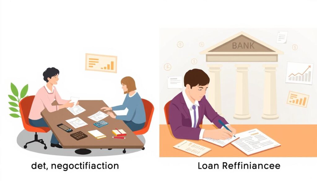 diferenças entre Renegociação de Dívidas e Refinanciamento de empréstimos
