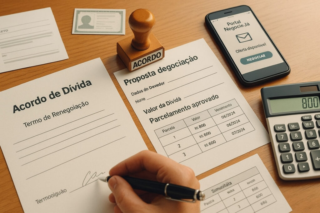 documentação na negociação de dívidas documentação na negociação de dívidas