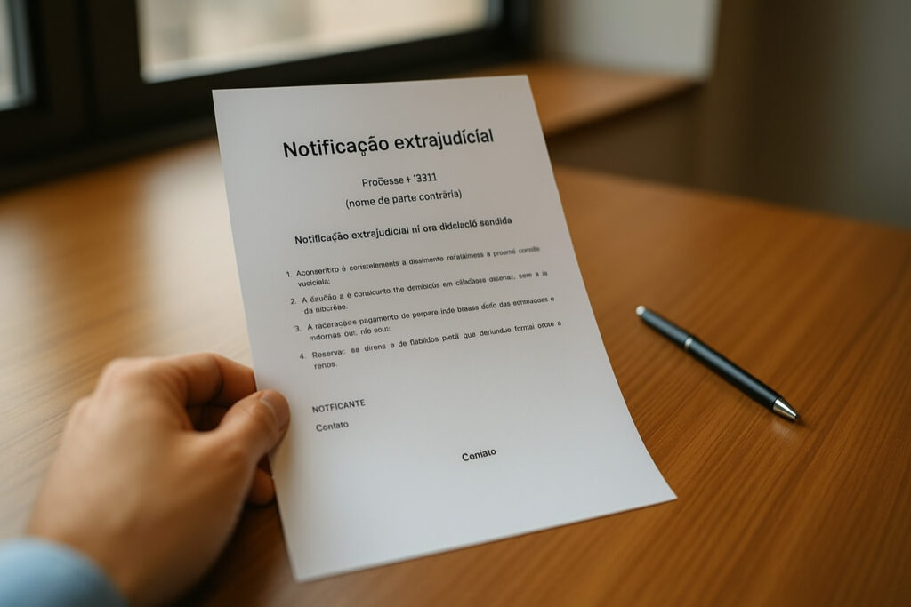 notificação extrajudicial notificação extrajudicial