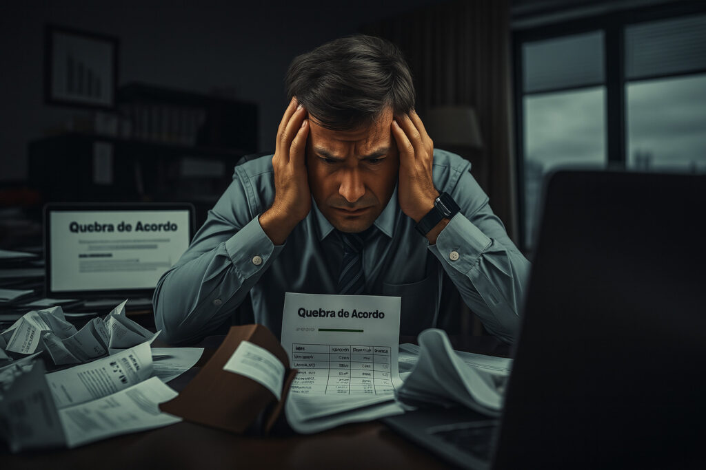 quebra de acordo financeiro quebra de acordo financeiro
