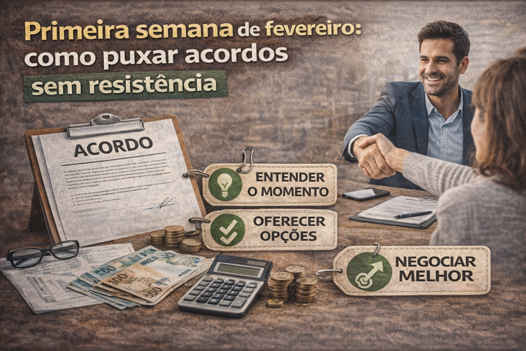 COMO PUXAR ACORDOS SEM RESISTÊNCIA