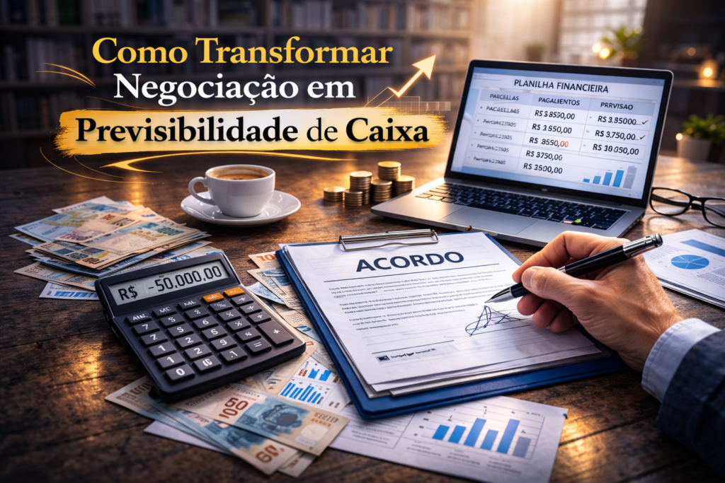 como transformar negociação em previsibilidade de caixa
