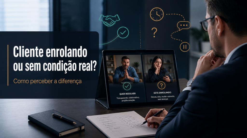 Cliente enrolando ou sem condição real? Como perceber a diferença