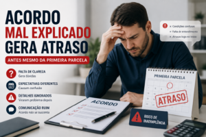 acordo mal explicado gera atraso
