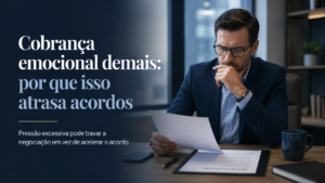 cobrança emocional por que isso atrasa acordos
